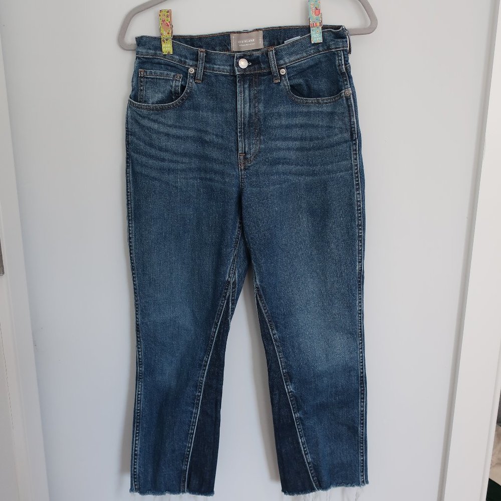 Everlane Women's Cheeky Bootcut Pieced Cropped Jeans - size 28